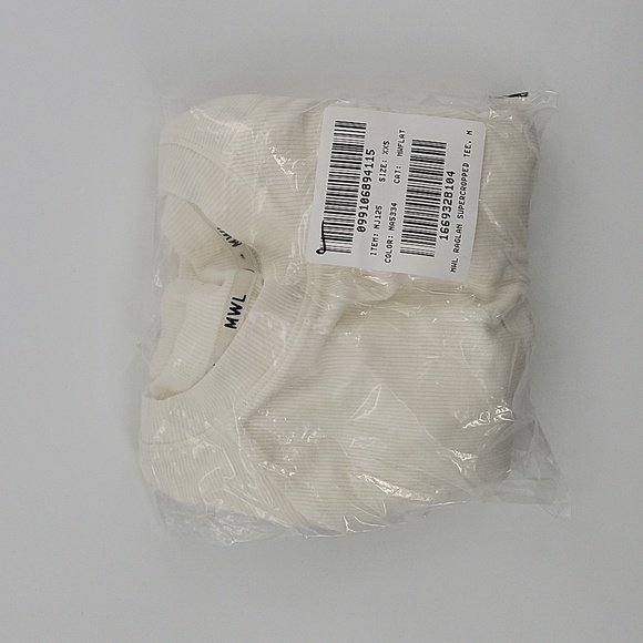 Madewell‎ Raglan Supercropped Tee in Lighthouse size XXSmall NWT NJ125 - Picture 11 of 12